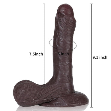 Benjamin Black 9inch Soft Lifelike Dildo For Women With Balls