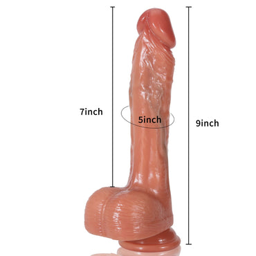 Dante Colle 9 Inch Blown Remote Control Thrusting Realistic Dildo