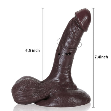 Logan Black 7.4inch Beginners Realistic Dildo With Ball