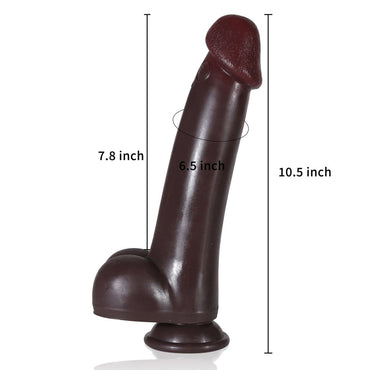 Oliver Black 10 Zoll großer, dicker, realistischer Dildo, Sexspielzeug